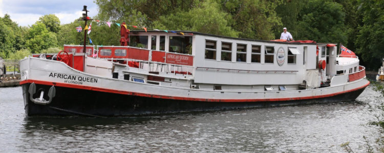 African Queen of London Thames River Cruise Barge