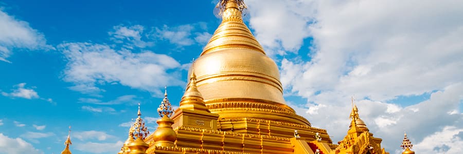 See famous gold temples of Myanmar