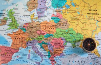 Europe-Map-with-compass Map of Europe
