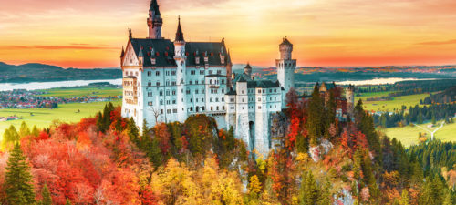 See Neuschwanstein Castle with autumn colors on a customized River Cruise Your way