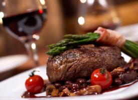 Food-Wine-Dinner-Plate-with-Wine-River Cruise Food and Wine Themed River Cruises