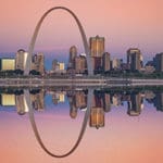 Sail the Mississippi River past the famous St. Louis Arch