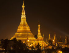 See the famous Shwedabon Pagoda in Yangon on your Irrawaddy River Cruise