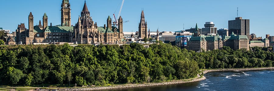 Cruise along the St Lawrence River between Canada and the USA for great port visits