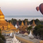 Visit the Shwezigon Pagoda in Bagan on your Myanmar River Cruise